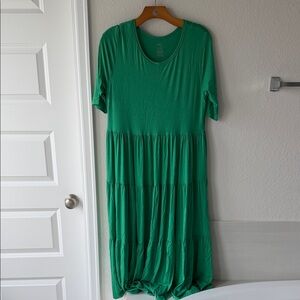 Kyte BABY Vibrant Green Maxi Dress